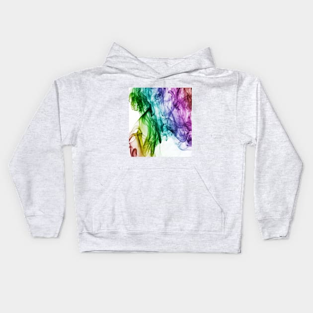 Colorful Smoke Kids Hoodie by BlackRose Store